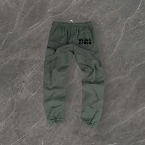 Pantalones Deportivos Holgados de Algodón 100% con Logotipo Personalizado, Pantalones Deportivos Casuales de Pierna Ancha con Pedrería para Hombre - Product Image 3