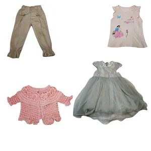 Factory Fashion Baby Used Children Cheap Second Hand Baby Clothes China Used Female Summer Dress Grafe a Female Clothes Shenyang