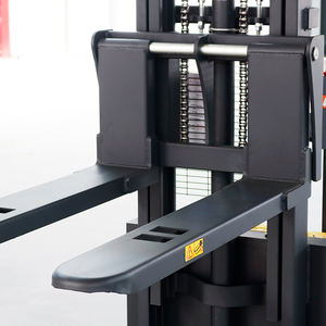 2024 nuevo diseño precio de fábrica Walkie Stacker Folk Lift Elevador eléctrico Pallet Stacker Walking Type Forklift Stacker Reclaimer - Product Image 4