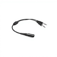 Câble de communication de remplacement Raytalk OEM/ODM Lemon 6 broches pour casque d'aviation avec prise GA