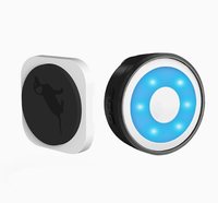 Téléphone de porte audio sans fil à commande tactile pour animaux de compagnie - Sonnette d'entraînement intelligente longue portée avec écran tactile