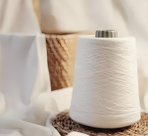 Mvs NE 60/1 95% viscose và 5% lụa thô trắng xoáy sợi pha trộn để Đan và dệt - Product Image 5