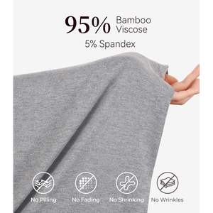 Chemise de nuit à manches courtes en viscose de bambou pour femme, haut de détente doux, t-shirt extensible, tailles S-XL - Product Image 5