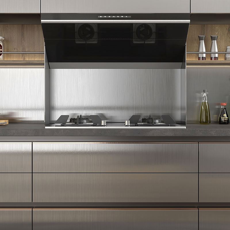 Flat Pack Luxury Full Set Smart L Shape Kitchen Designs Cabinets Modern Modern Minimalist Customized Durable Lacquer · image 4