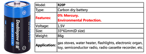 Nuevas llegadas 1,5 V batería desechable <span class=keywords><strong>R20</strong></span> tamaño D batería de celda seca para reventa - Product Image 6
