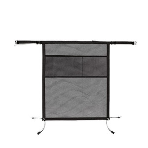 Barrière de <span class=keywords><strong>voiture</strong></span> pour <span class=keywords><strong>chien</strong></span>, installation facile, double maille avec fermeture éclair, rangement respirant, garde les chiens en sécurité à l'arrière, convient aux voitures/SUV/camions - Product Image 3