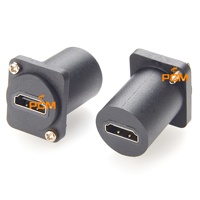 Adaptateur de passage femelle-femelle de type D pour interface multimédia haute définition, montage sur panneau