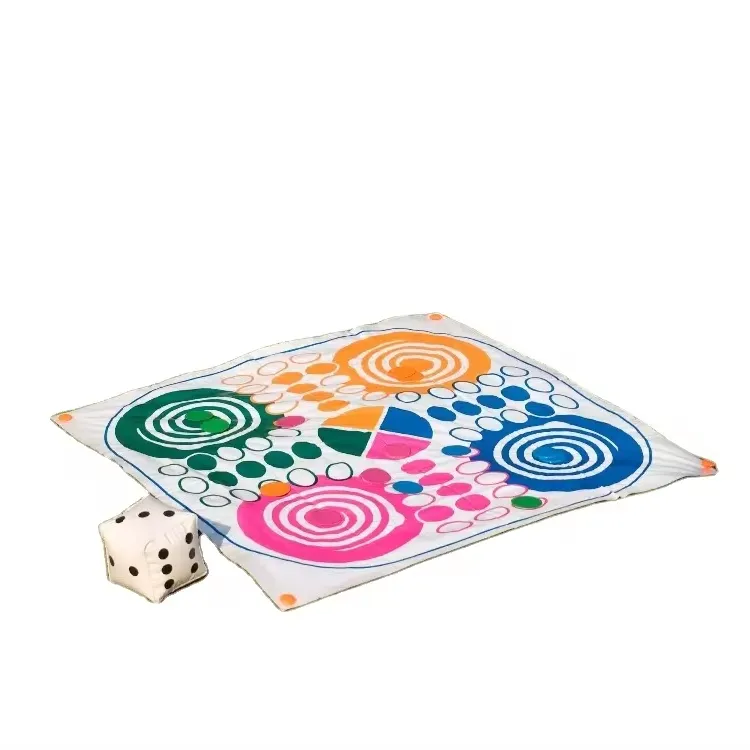 2024 HOT SALE INFLATABLE LUDO BOARD SET GAME FOR FAMILY OUTDOOR PLAYING