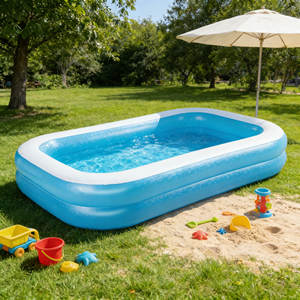 Non-Toxic Durable PVC Inflatable Swimming <b>Pool</b> 5MM Thick Eco-Friendly Outdoor Camping Water Play <b>Pool</b> - Product Image 1
