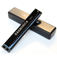 Factory Direct Professional 24 Hole C Key Single Tone Harmonica Multiple Colors