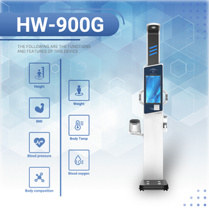 고급 19 인치 안드로이드 기계식 스케일 스틸 광고 건강 측정 스테이션 스마트 건강 검진 키오스크 OEM ODM - Product Image 2