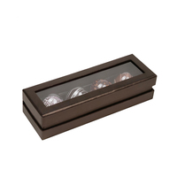 Boîte à Livres Magnétique en Papier Écologique avec Cadre Vintage, Fenêtre Ronde Transparente, Embossée, pour Bonbons et Chocolats