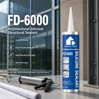 FD-6000 Mastic silicone structurel monocomposant à durcissement neutre pour le collage de murs-rideaux, verre, pierre et panneaux d'aluminium