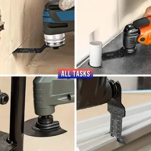 15 lames de scie oscillante de 9 cm, revêtement titane, à dégagement rapide, accessoires multi-outils pour la découpe du métal, du bois et des clous - Product Image 2