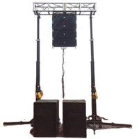 Soporte de Manivela Resistente para Altavoces, Carga Máxima de 340 kg, Altura Ajustable de 7 m, para Iluminación de Eventos