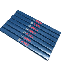 Pensil Tukang Kayu Berkualitas Tinggi 176mm Bentuk Oktagonal Isi Timbal Hitam untuk Pekerjaan Kayu