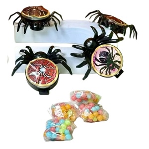 Caramelos redondos favoritos de los niños para Halloween Spider Toys Mini frijoles crujientes recubiertos de caramelo - Product Image 2