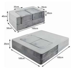 Fabricants personnalisés combinaison éponge pour petit <span class=keywords><strong>lit</strong></span> grands blocs <span class=keywords><strong>de</strong></span> construction pliants enfants paresseux épissage canapé avec <span class=keywords><strong>pied</strong></span> - Product Image 6
