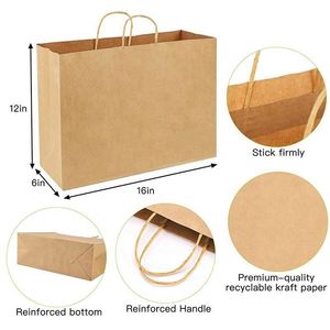 Hot Sale Custom Kraft Paper <b>Bag</b> Portable Lightweight Handle Shopping Paper <b>Bag</b> With Logo Printed - Product Image 2