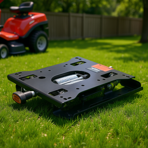 Kit de suspension de siège D0100X3G8W6, type à ressort pour tondeuse à gazon, tracteur sans rail coulissant, noir - Product Image 2