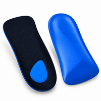 Semelles orthopédiques 3/4 longueur, soutien de la voûte plantaire de qualité médicale, inserts absorbant les chocs pour pieds plats, fasciite plantaire, bleu