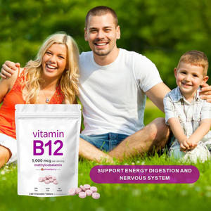 Tablet <span class=keywords><strong>Vitamin</strong></span> <span class=keywords><strong>B12</strong></span> Premium 5000mcg untuk Mendukung Metabolisme Energi, Kesehatan Saraf, Dewasa, Remaja, Ibu Hamil, 240 Tablet, OEM - Product Image 6