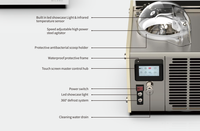 Machine à glaces et sorbets MILES V1 Milano pour comptoir, avec fonction eau, fruits, lait et mochi, machine à gelato à tête unique