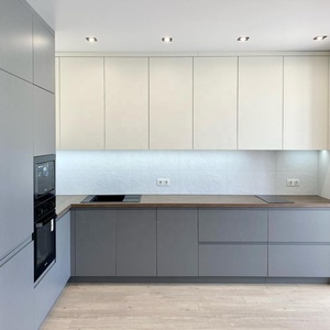 Mobili da Cucina Personalizzati con Pannelli Piatti Bicolore, Finitura Lucida o Opaca, Cassetti con Chiusura Ammortizzata per Ristrutturazione Cucina - Product Image 3