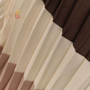 Thời trang mới Polyester dệt màu khối sọc in Voan Xếp Li vải cho cao cấp Phụ Nữ Ăn mặc - Product Image 5