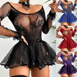 King Mcgreen Star Bodys für Frauen Kleid Top Bodysuit Transparente Sexy Mesh Mieder Sexy Outfits Plus Size