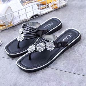 Nouvelles pantoufles pour femmes, sandales d'été, nouvelles chaussures plates <span class=keywords><strong>argent</strong></span>ées pour femmes, pantoufles décontractées pour femmes, tongs pour femmes - Product Image 4