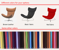 Meubles design moderne en fibre de verre en cuir salon loisirs salon meubles de maison accent Imola fauteuil