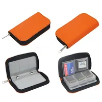 Sac de rangement pour carte mémoire CF/SD/Micro SD/SDHC/MS/DS étui de transport portefeuille 22 emplacements accessoires de jeu boîte de carte mémoire