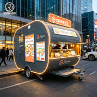 Remorque professionnelle pour gelato, chariot à thé DOT, camion de restauration VIN pour sandwichs
