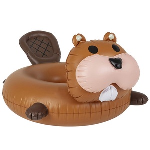 Summer <span class=keywords><strong>Pool</strong></span> Party Swim Fun Inflable <span class=keywords><strong>Beaver</strong></span> <span class=keywords><strong>Pool</strong></span> Float Swim Ring - Product Image 1