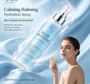 Spray Apaisant aux Peptides Bleus 120ml Brume Hydratante Visage pour Tous Types de Peau Réparation Nocturne Marque Privée Acceptée - Product Image 4