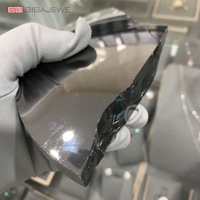 GIGAJEWE Plaquette de carbure de silicium (SiC) de couleur noire, Moissanite brute, en formats 4, 6 et 8 pouces, Pierre brute en vrac pour la fabrication de bijoux