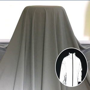 Vải Phản Quang Mềm Bằng Nylon Tái Chế Vải Phản Quang Cổ Điển 100% Màu Xám Bạc Khả Năng Hiển Thị Cao Cho Quần Áo Áo Khoác - Product Image 1