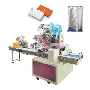 high speed Automatic card counting feeding packing machine greeting gift trading card packing labeling machine