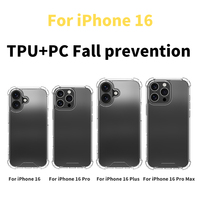 Coque de téléphone anti-jaunissement transparente pour iPhone 17Air 11 12 13 14 Pro Max 15 16 Plus