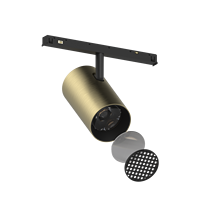Système d'éclairage sur rail LED à angle réglable [sans scintillement] avec spots COB, lampes sur rail à intensité variable, pour magasins commerciaux modernes GU10