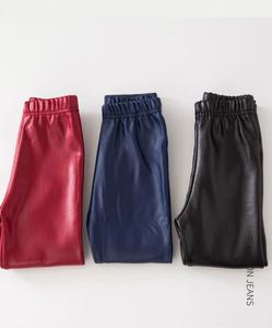 Pantaloni in <span class=keywords><strong>Pelle</strong></span> per Bambine Invernali, <span class=keywords><strong>Leggings</strong></span> in Ecopelle Spessa Felpata, Pantaloni a Sigaretta per Bambini, Pantaloni Caldi per Neonati, Pantaloni Slim - Product Image 5