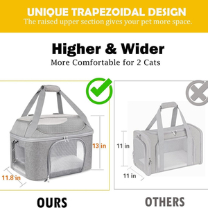 <b>Foldable</b> Portable Cat Dog Outdoor Carrier - Shoulder Tote with Car Compatibility - Product Image 4