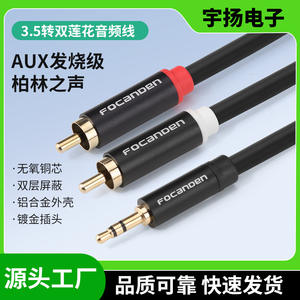 FOCANDBN Câble audio 3,5 mm vers RCA, répartiteur de signal, câble auxiliaire double prise pour téléphone, PC, TV, haut-parleur, amplificateur - Product Image 5