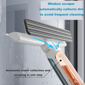 3 in1 Glass squeegee với Spray Chai cho sạch sẽ và nước thải 75 "cực kéo dài với linh hoạt Đầu Chuyên Nghiệp cửa sổ sạch hơn - Product Image 4