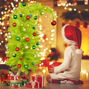 Árbol de Navidad Decorativo de 90 cm con Cabeza Inclinada para Jardín, Árbol de Navidad de PVC con Cuello Torcido - Product Image 3