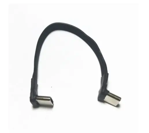 USB-C с плоским локтем Type-C, кабель для зарядки и передачи данных 90 градусов, левый и правый USB-кабель, универсальный кабель для передачи данных для телефонов Android