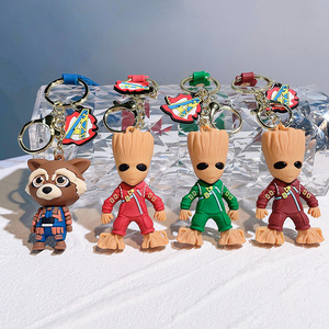 <span class=keywords><strong>Porte</strong></span>-clés Gardiens de la Galaxie Figurine <span class=keywords><strong>Groot</strong></span> Clip de sac Cadeau - Product Image 1