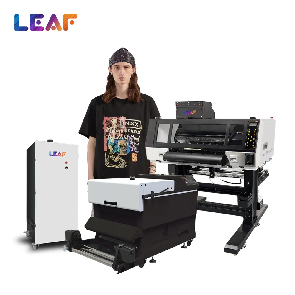 Blad Digitaal Direct Naar Film Printer En Droger 2 I3200 Heads T-Shirt Printer Machine Full Set 60Cm Dtf Printer