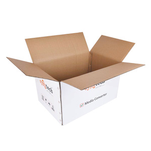 Custom print strong white corrugated shipping boxes recycled cardboard paper packaging box